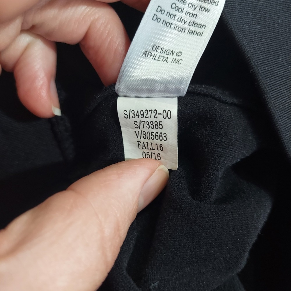 Athleta's Flux Ankle Sweatpants Black Drawstring Waist Women's Pants Pockets | S - Picture 11 of 12